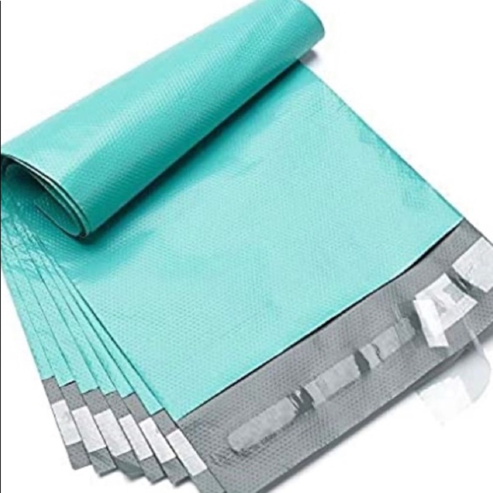 100 6x9 Teal Poly Mailers shipping Envelopes Embossed Dots